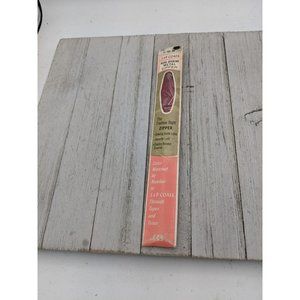 Vintage J&P Coats Neck Opening Metal Zipper 18" Brick Rust 184 Red